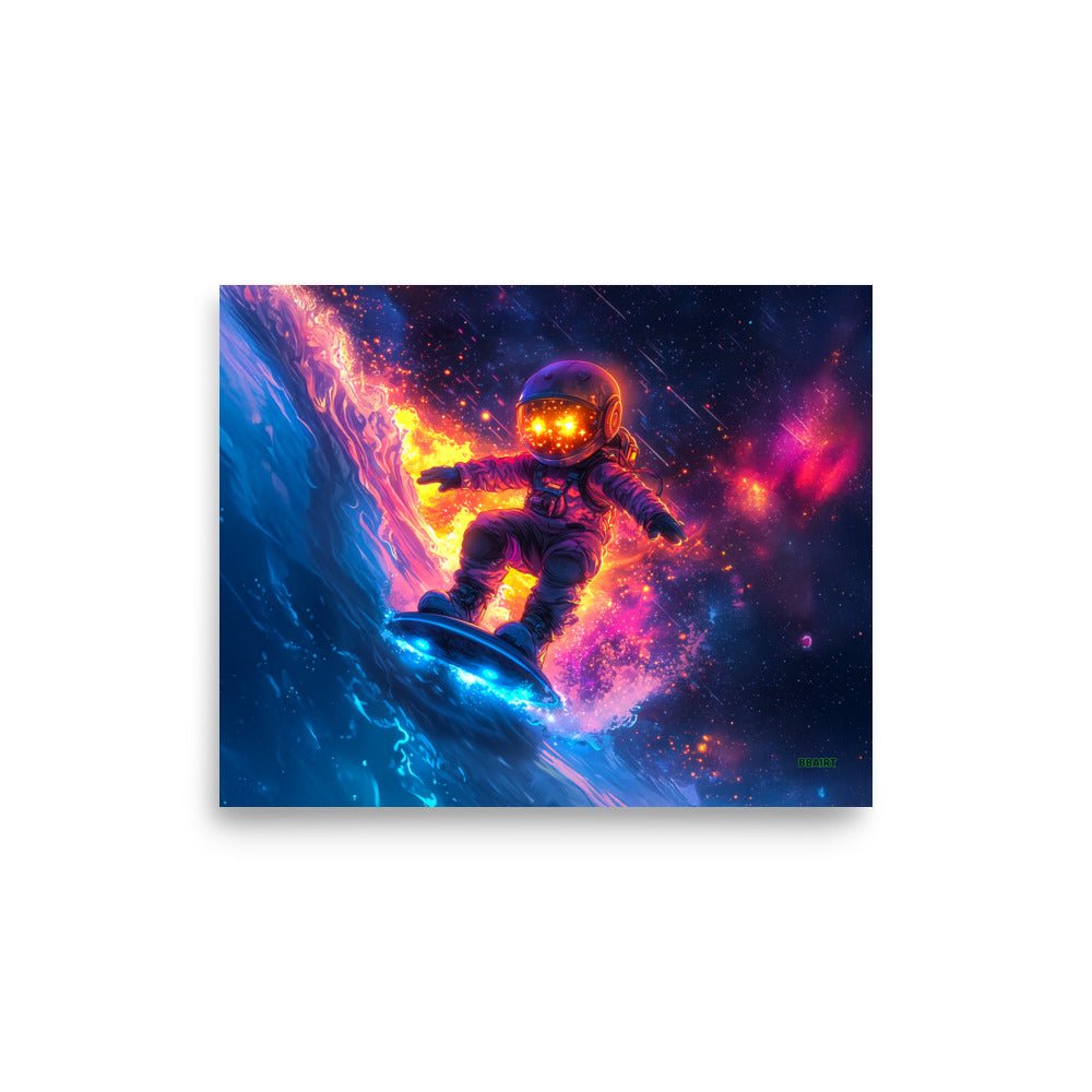 Astro Wave Rider - Photo paper poster - BBairt