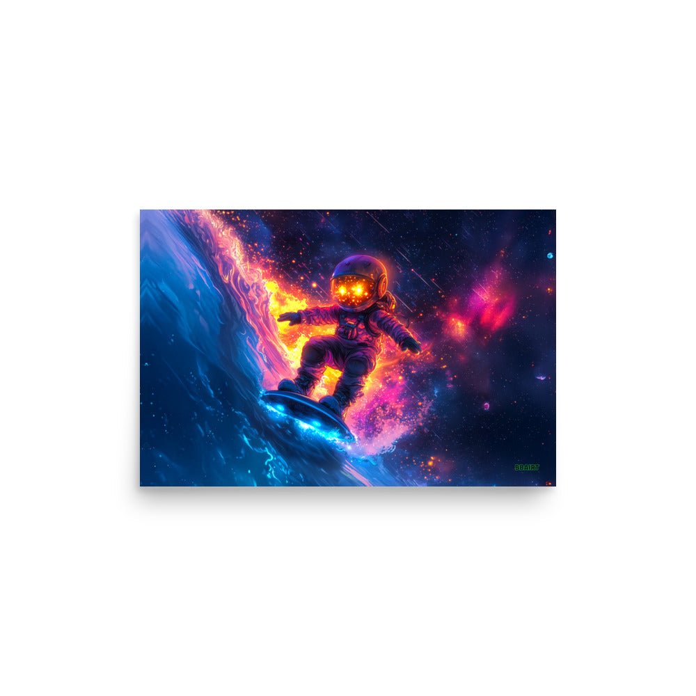 Astro Wave Rider - Photo paper poster - BBairt