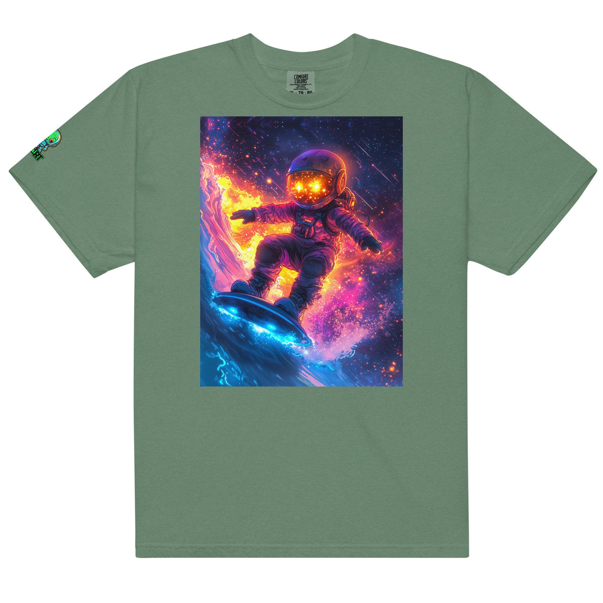 Astro Wave Rider - Unisex garment - dyed heavyweight t-shirt - BBairt
