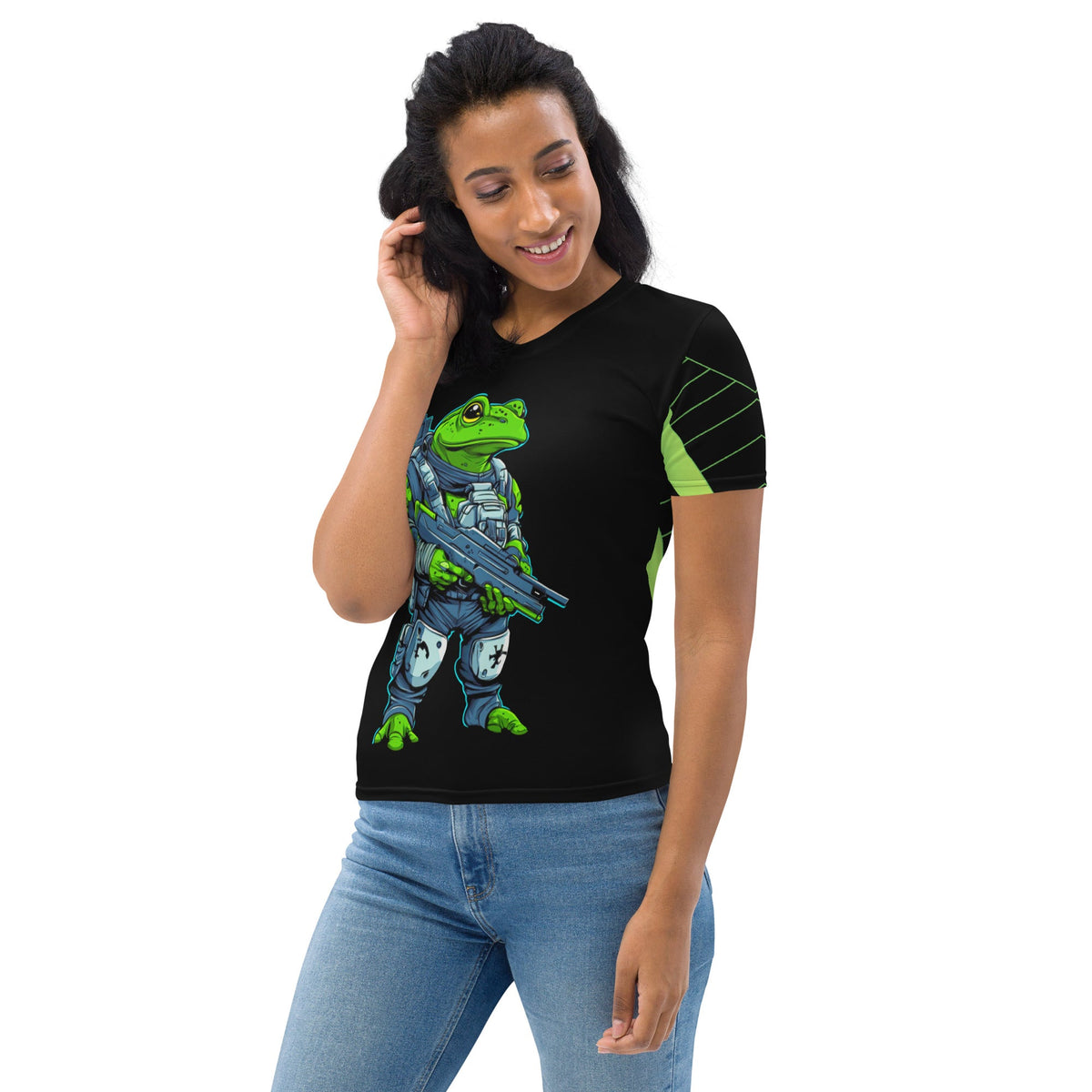 Battle Hopper - Women's All - Over Print T-Shirt - BBairt