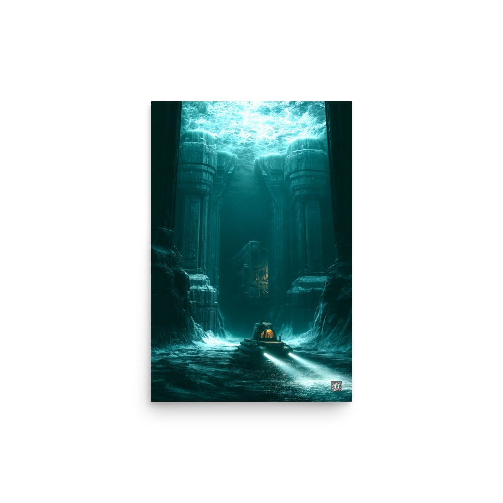 Beneath the Frozen Sea by BBairt — unframed 12 × 18 inch photo paper poster