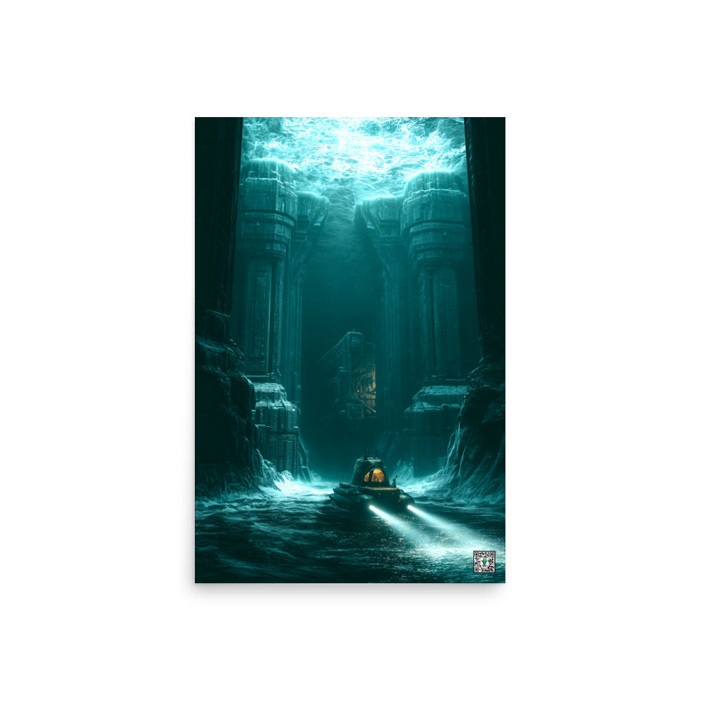 Beneath the Frozen Sea by BBairt — unframed 20 × 30 inch photo paper poster