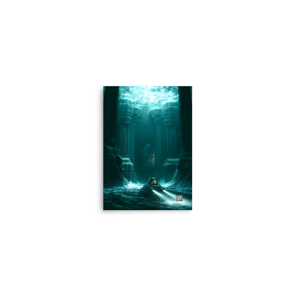Beneath the Frozen Sea by BBairt — unframed 5 × 7 inch photo paper poster
