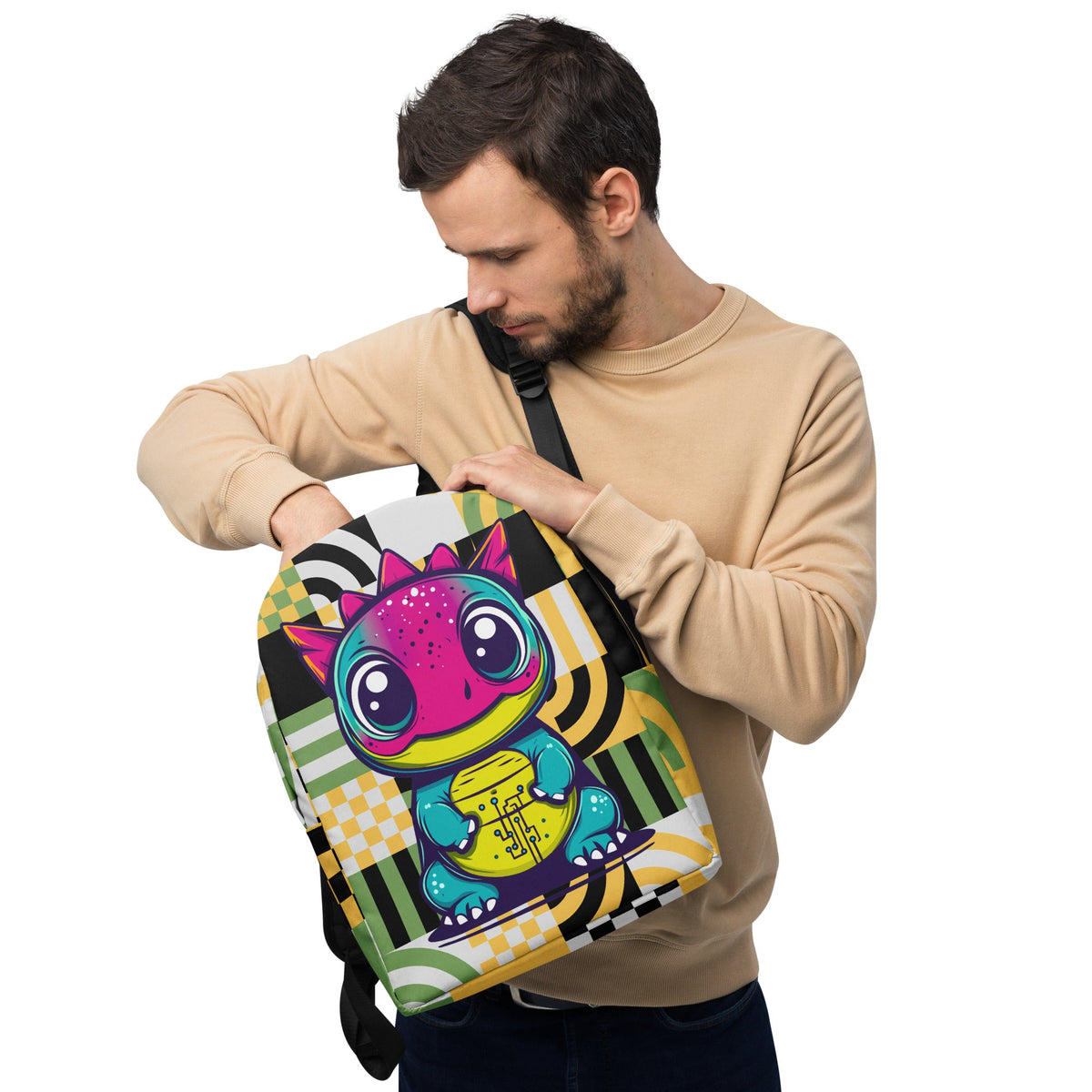 Bitzy the Cyberhatchling - Minimalist Backpack - BBairt