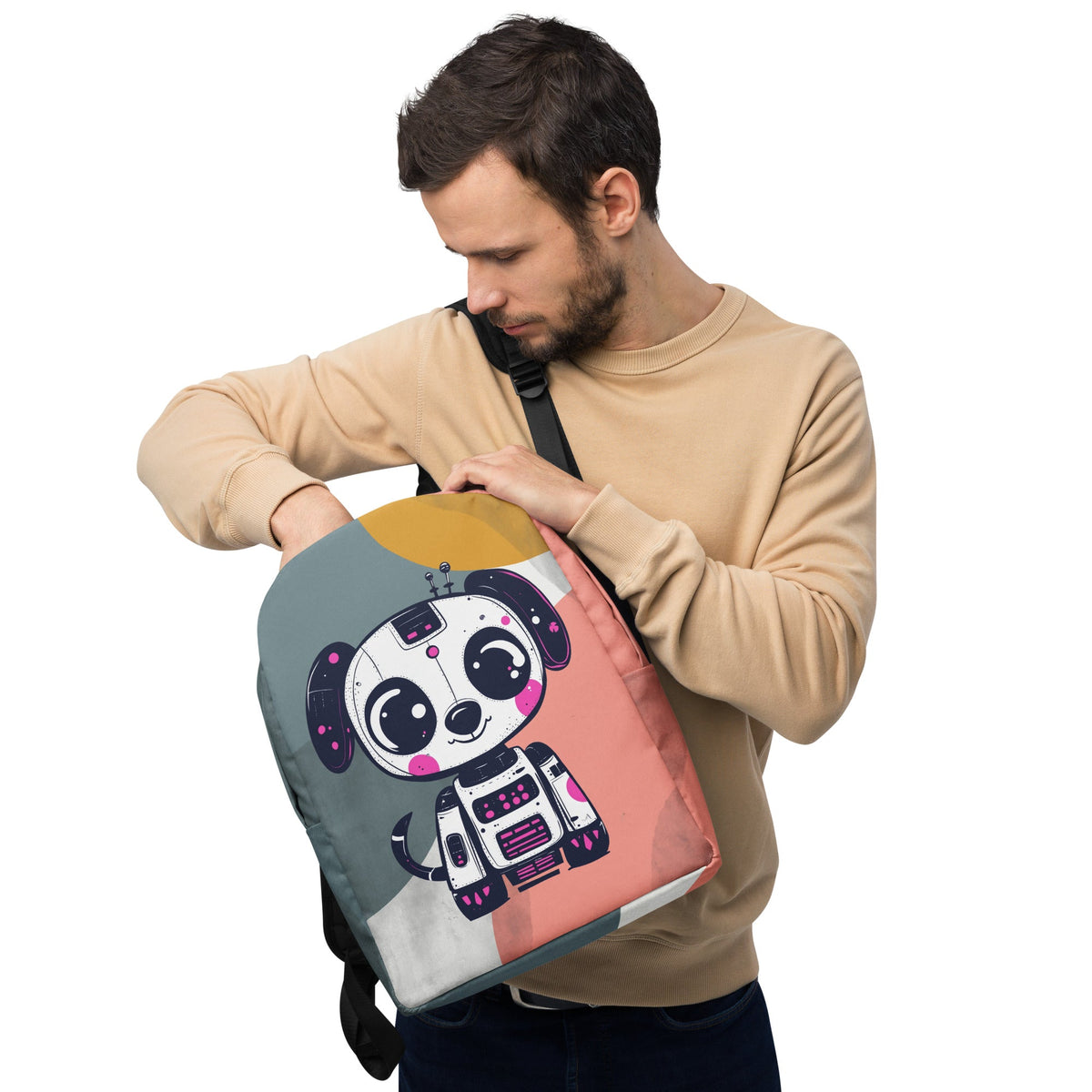 Blinky the RoboPup - Minimalist Backpack - BBairt