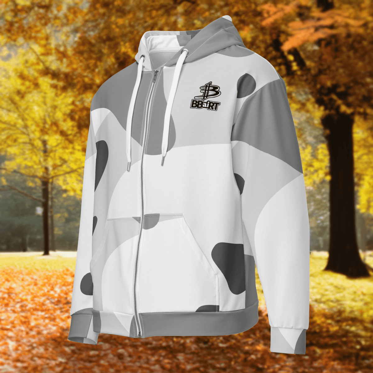 Blinky the Robopup - Unisex All - Over Print Zip Hoodie - BBairt