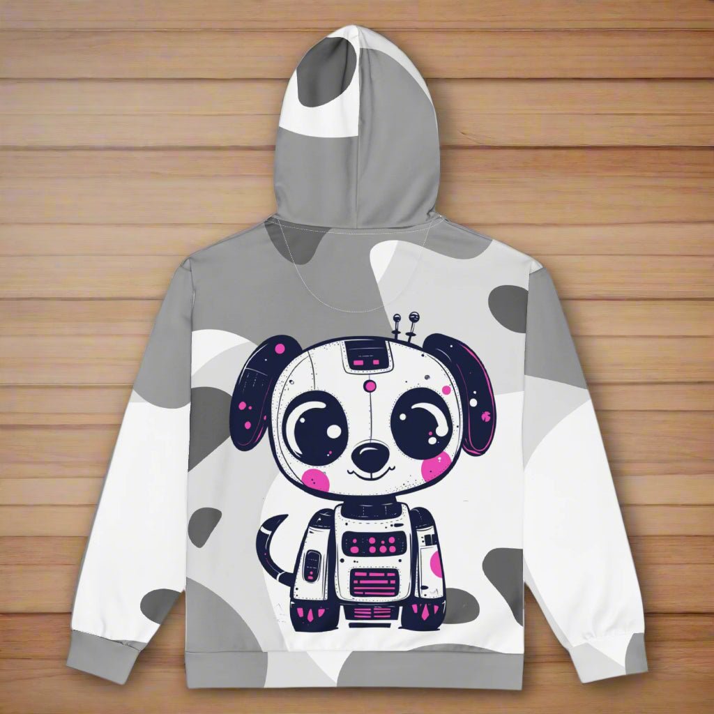 Blinky the Robopup - Unisex All - Over Print Zip Hoodie - BBairt