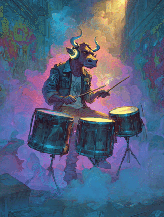 Rhythm Rampage – Photo Paper Poster