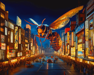 Tokyo Tower Terror Desk Mat - Kaiju Capitals