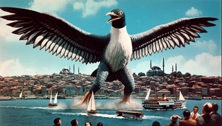 Istanbul’s Avian Awe – Desk Mat