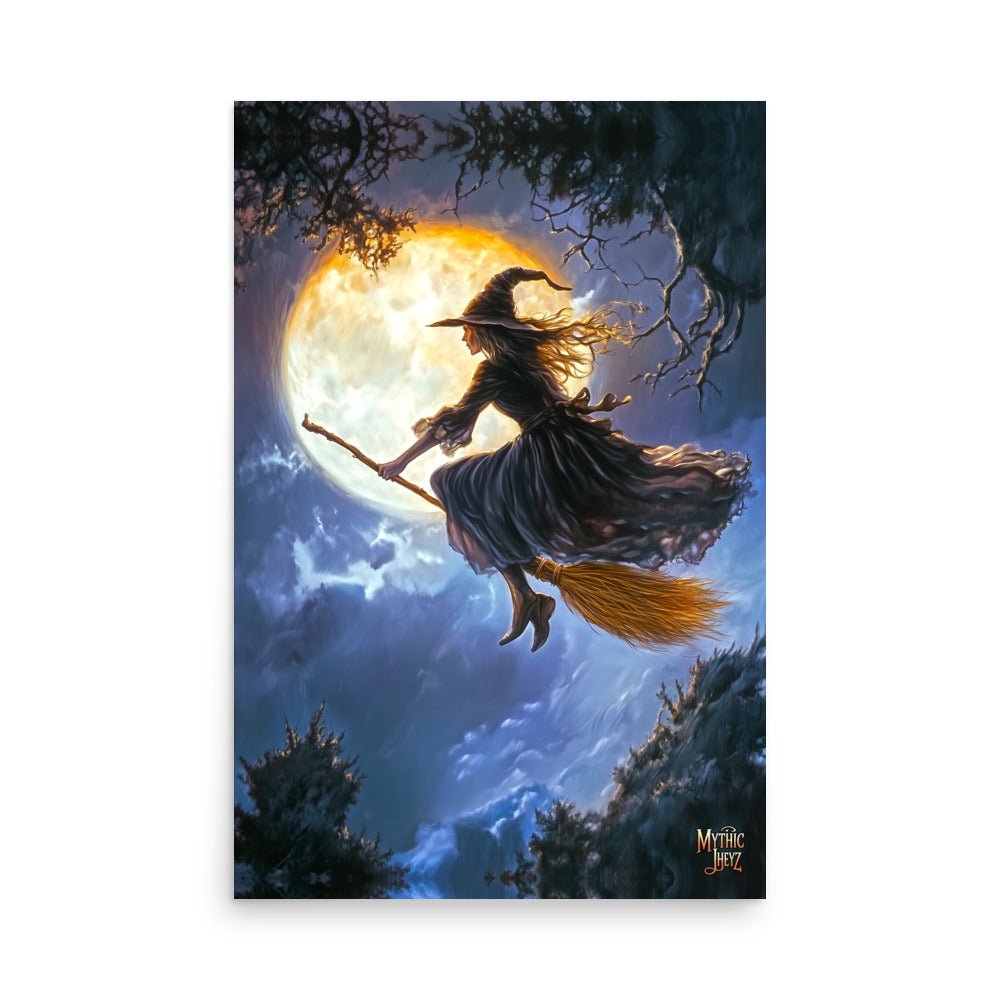 Broom and Gloom Photo Paper Poster - Mythic Jheyz Collection - BBairt