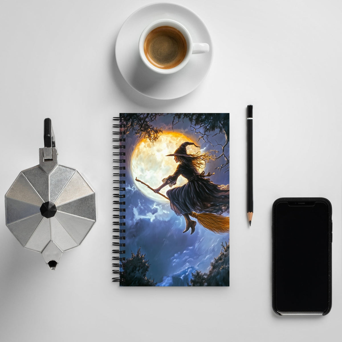 Broom and Gloom Spiral Notebook - Mythic Jheyz Collection - BBairt