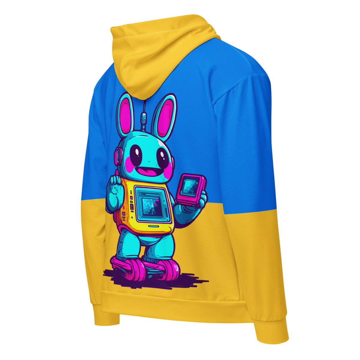 ByteBun the Tech Hopper - Unisex All - Over Print Zip Hoodie - BBairt