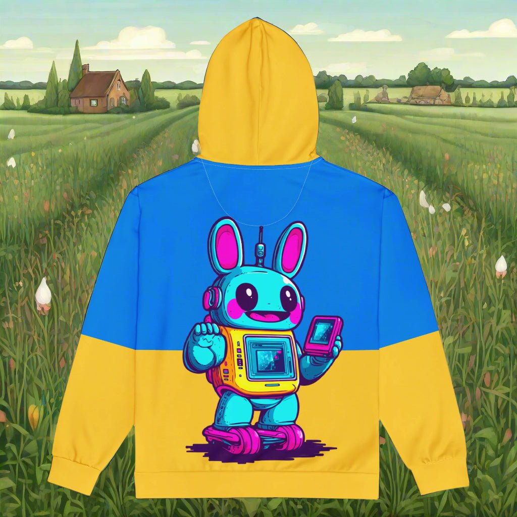 ByteBun the Tech Hopper - Unisex All - Over Print Zip Hoodie - BBairt