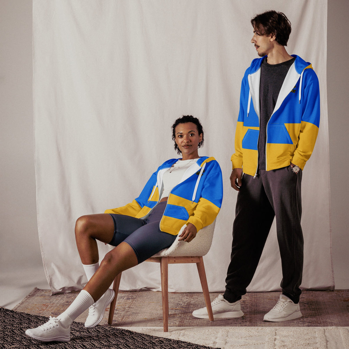 ByteBun the Tech Hopper - Unisex All - Over Print Zip Hoodie - BBairt
