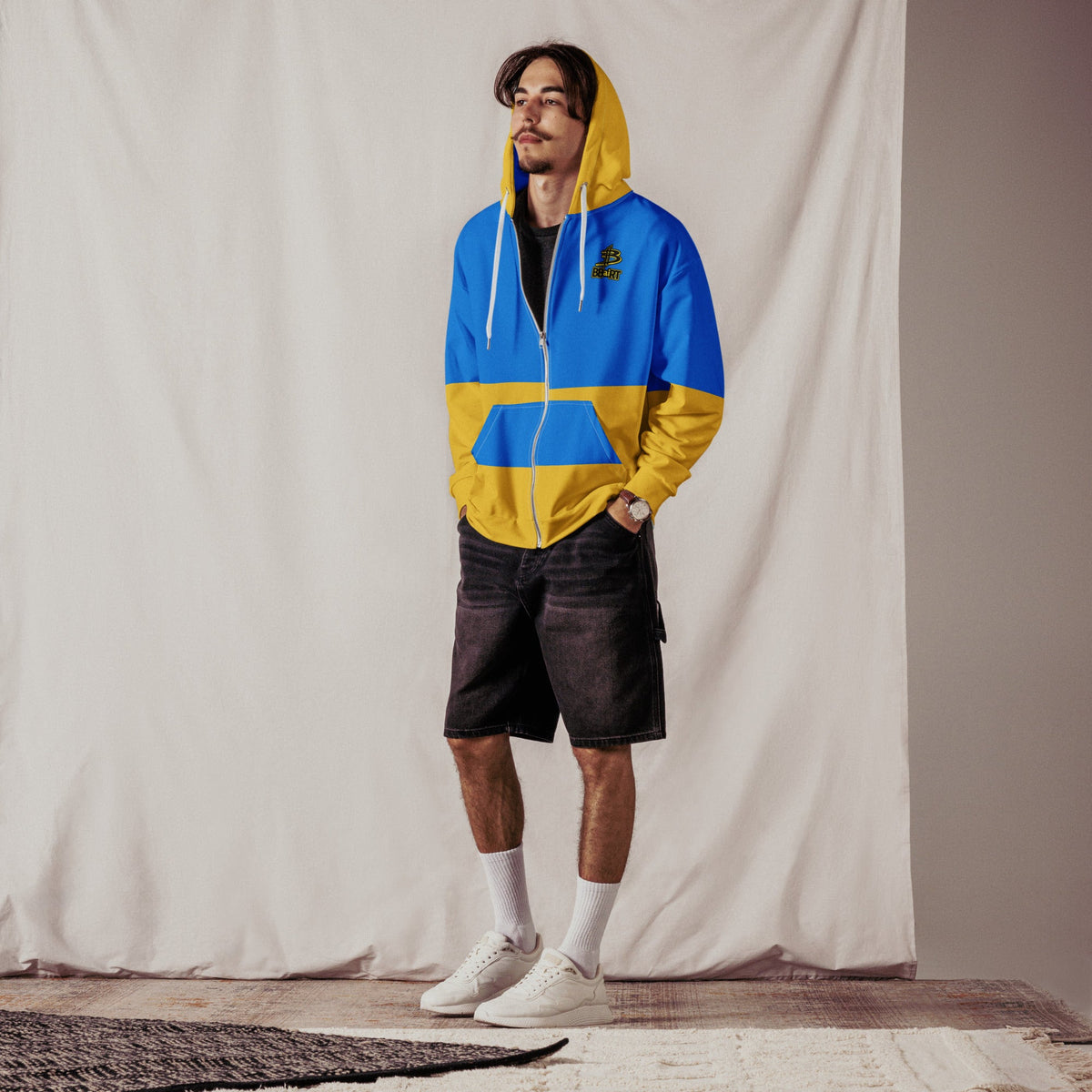 ByteBun the Tech Hopper - Unisex All - Over Print Zip Hoodie - BBairt