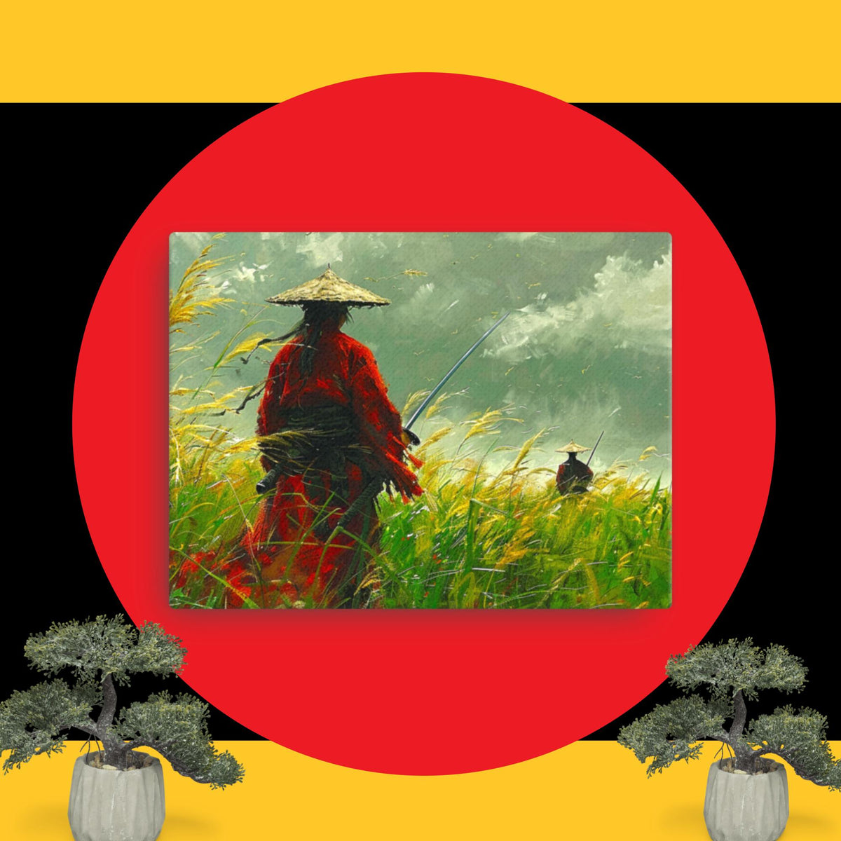 地平线上的勇士 - 帆布印刷