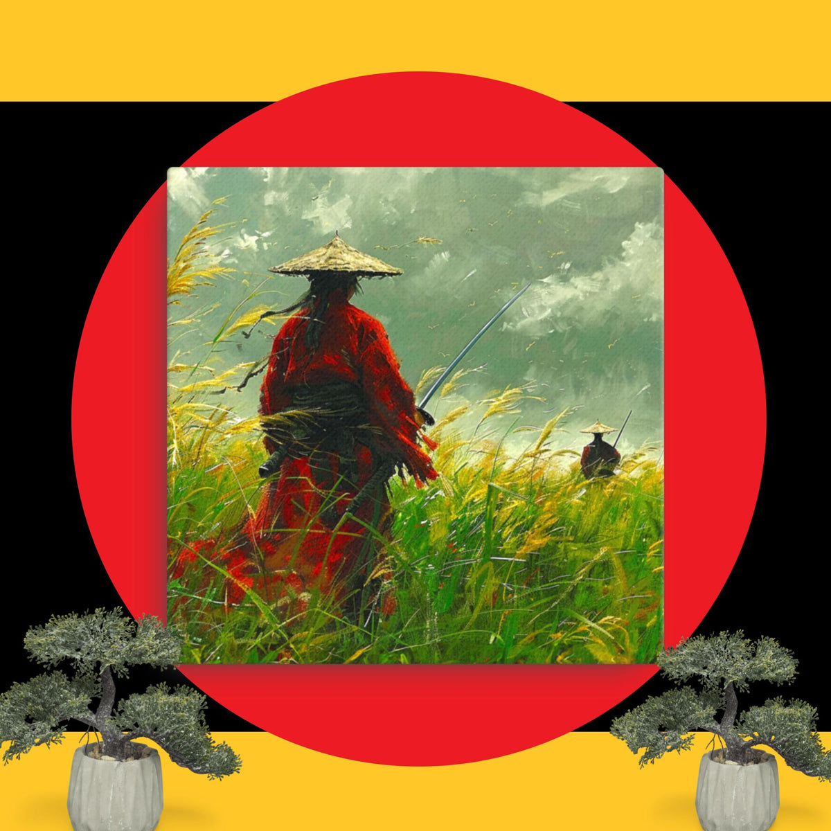 地平线上的勇士 - 帆布印刷