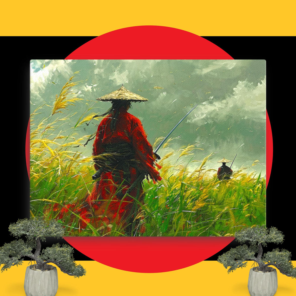 地平线上的勇士 - 帆布印刷
