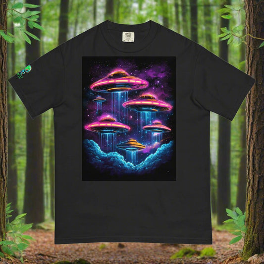 Celestial Arrival - Unisex garment - dyed heavyweight t-shirt - BBairt