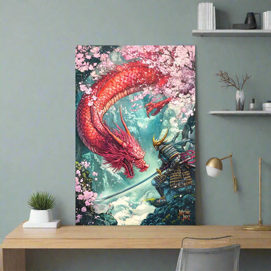 Cherry Blossom Clash Photo Paper Poster - Mythic Jheyz Collection - BBairt