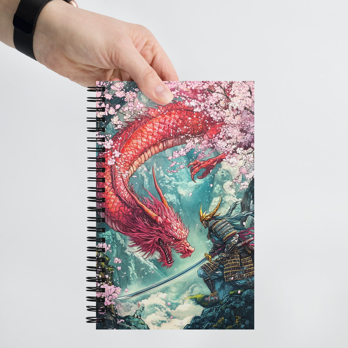 Cherry Blossom Clash Spiral Notebook - Mythic Jheyz Collection - BBairt