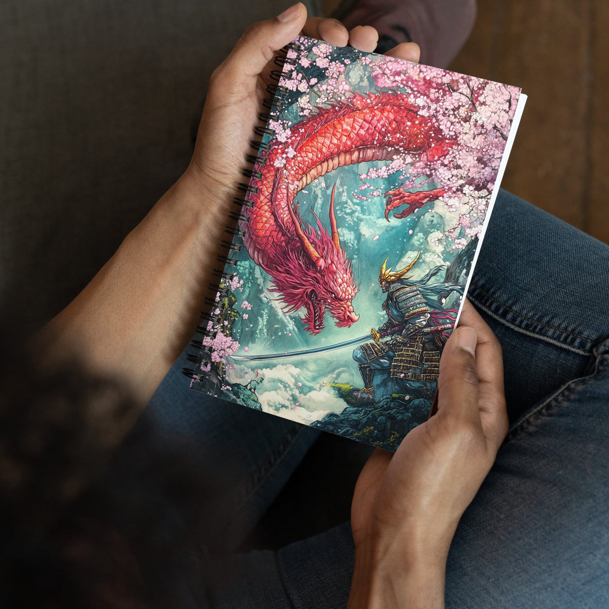 Cherry Blossom Clash Spiral Notebook - Mythic Jheyz Collection - BBairt
