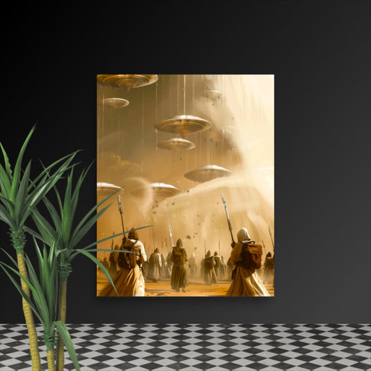 Chronicles of the Golden Invaders - Photo paper poster - BBairt