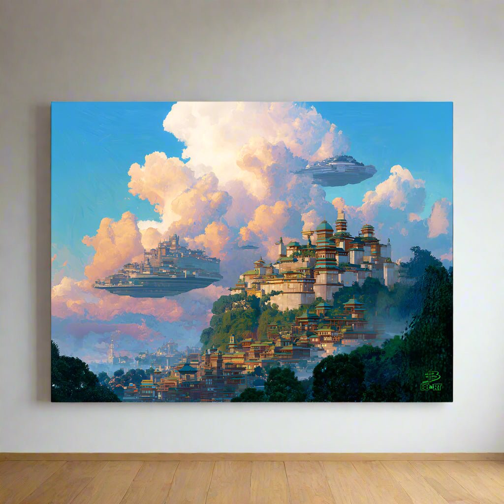 Citadels of the Cumulus Way – Photo Paper Poster - BBairt