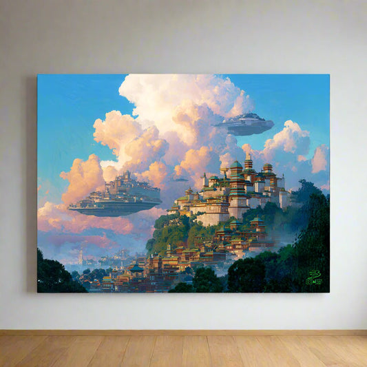 Citadels of the Cumulus Way – Photo Paper Poster - BBairt