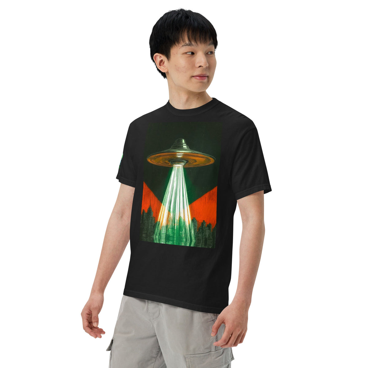 City of Beams - Unisex garment - dyed heavyweight t-shirt - BBairt