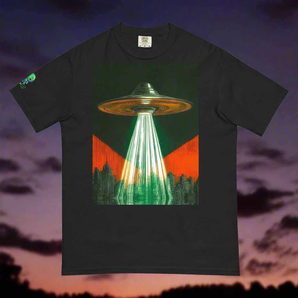 City of Beams - Unisex garment - dyed heavyweight t-shirt - BBairt