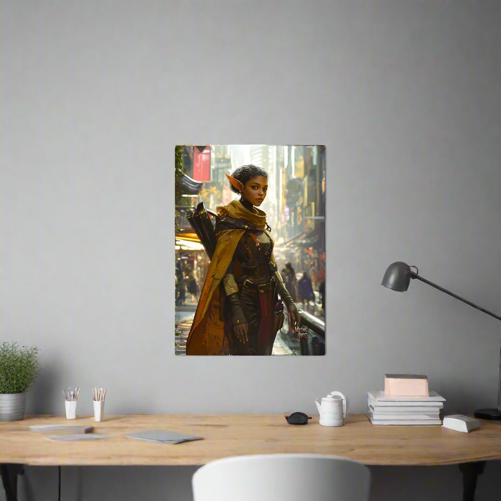 City Strider Photo Paper Poster - Mythic Jheyz Collection - BBairt