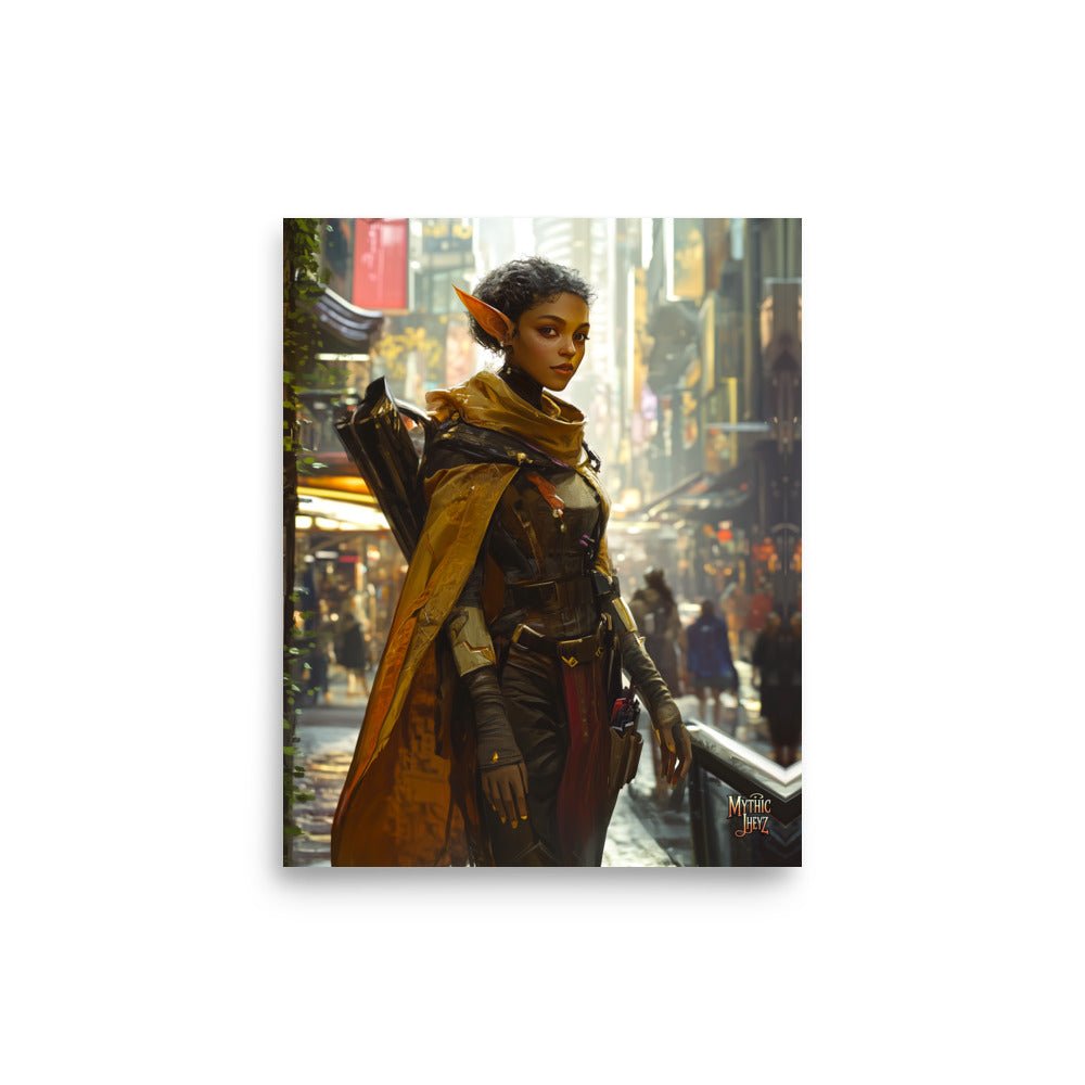 City Strider Photo Paper Poster - Mythic Jheyz Collection - BBairt
