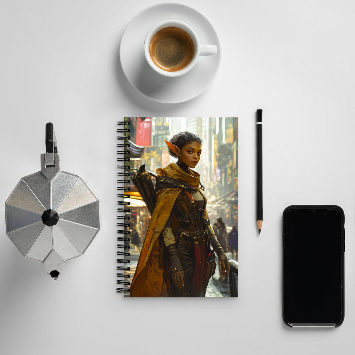 City Strider Spiral Notebook - Mythic Jheyz Collection - BBairt