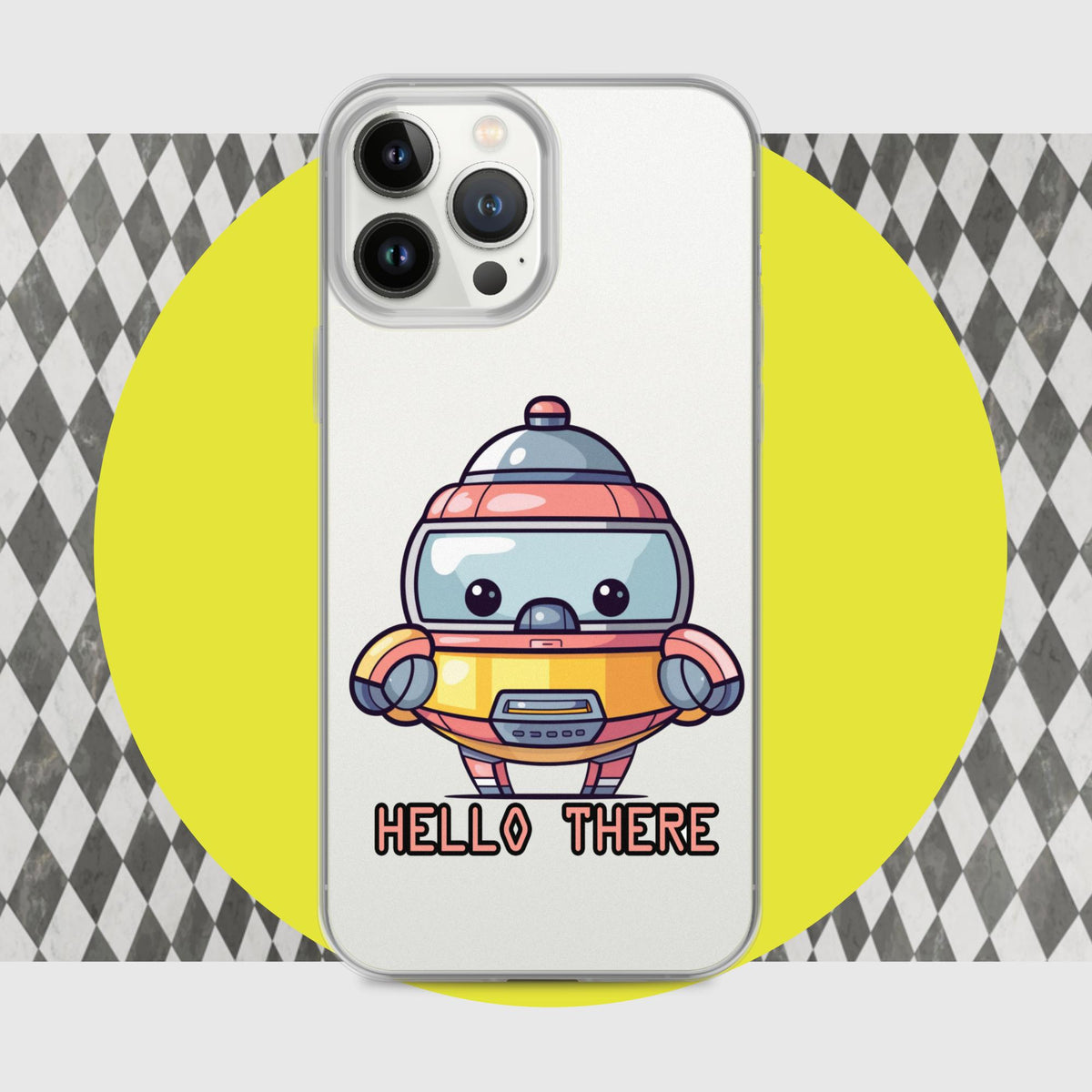 Greetbot Grinwell - Clear Case para sa iPhone®