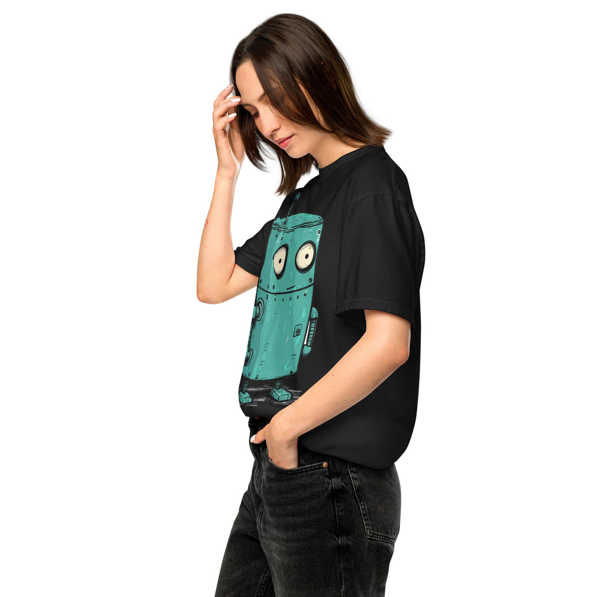 Clyde the Loyal Droid - Unisex garment - dyed heavyweight t-shirt - BBairt