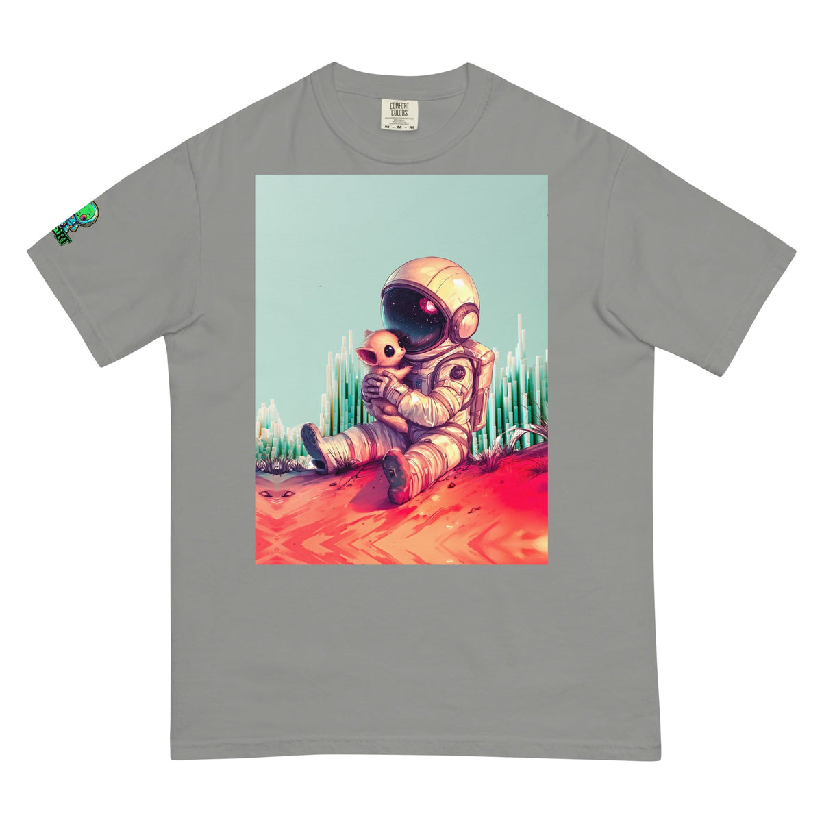 Cosmic Companion - Unisex garment - dyed heavyweight t-shirt - BBairt