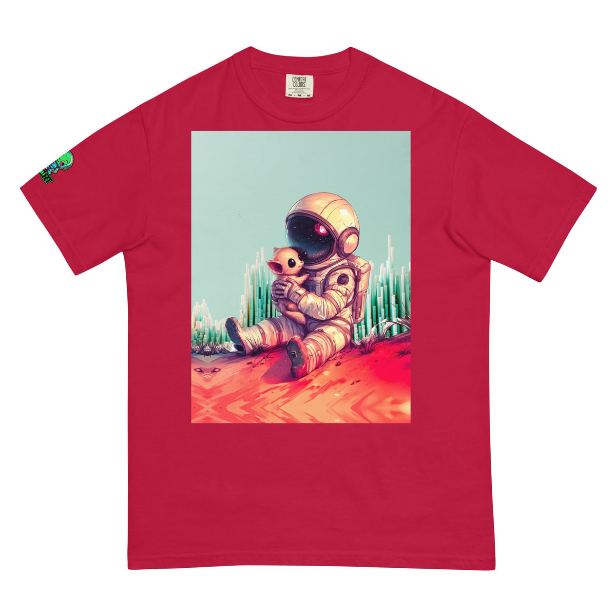 Cosmic Companion - Unisex garment - dyed heavyweight t-shirt - BBairt