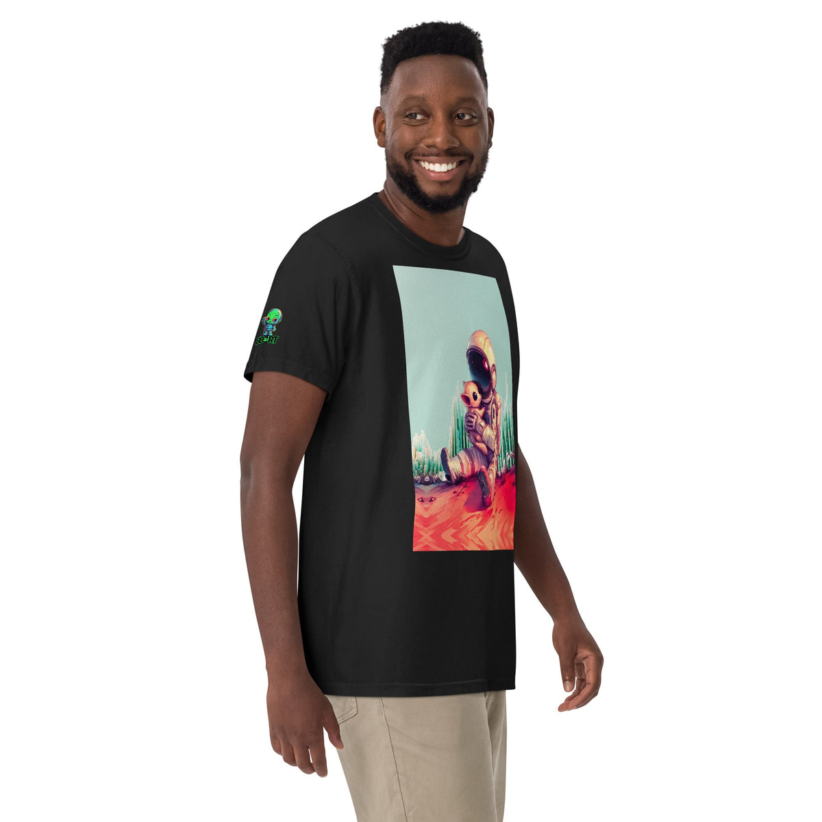 Cosmic Companion - Unisex garment - dyed heavyweight t-shirt - BBairt