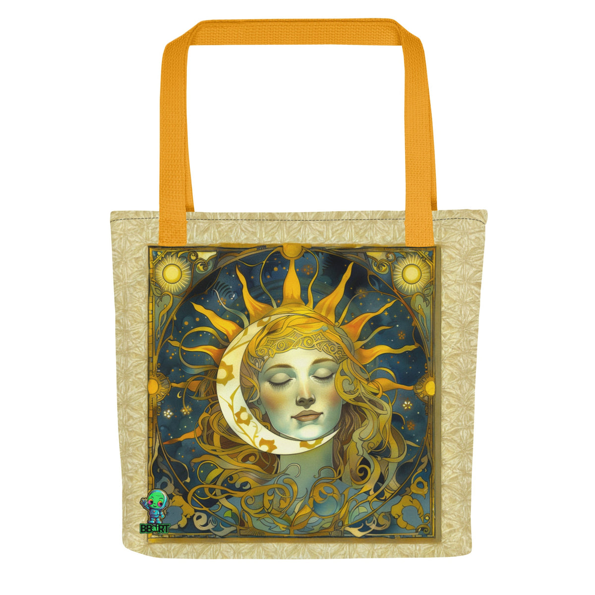 Cosmic Harmony: Sun and Moon Balance - Eco Tote Bag - BBairt