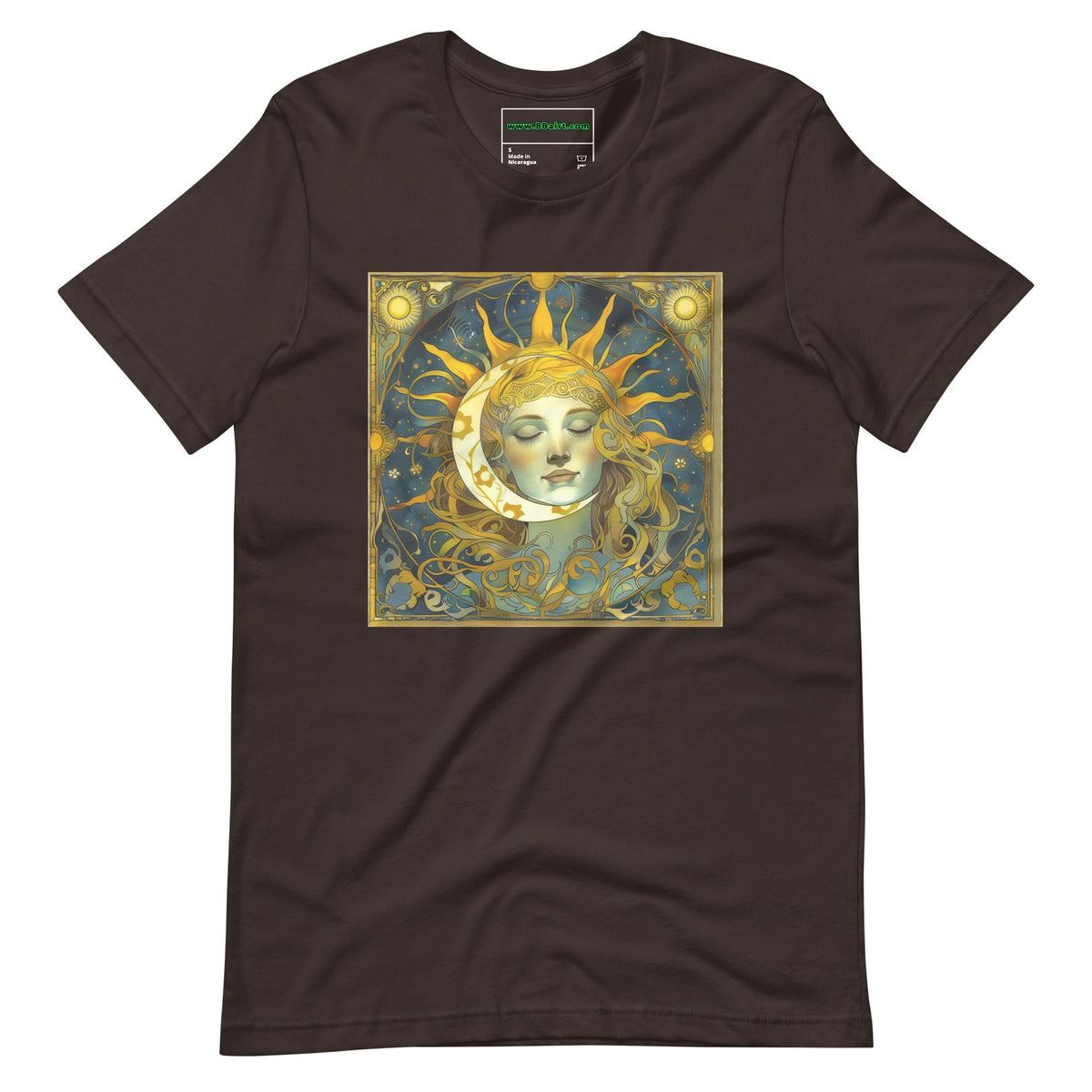 Cosmic Harmony: Sun and Moon Balance - Unisex T-Shirt - BBairt