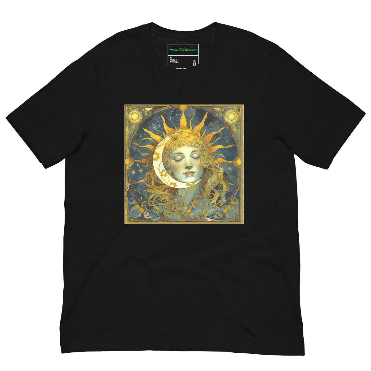 Cosmic Harmony: Sun and Moon Balance - Unisex T-Shirt - BBairt