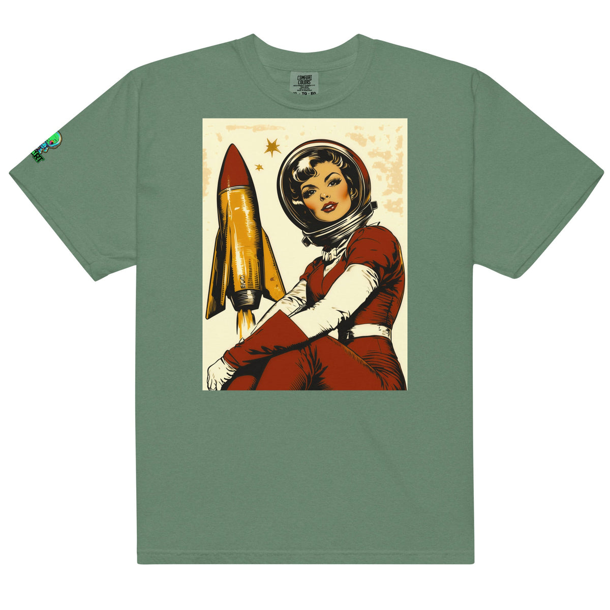 Cosmic Pioneer - Unisex garment - dyed heavyweight t-shirt - BBairt