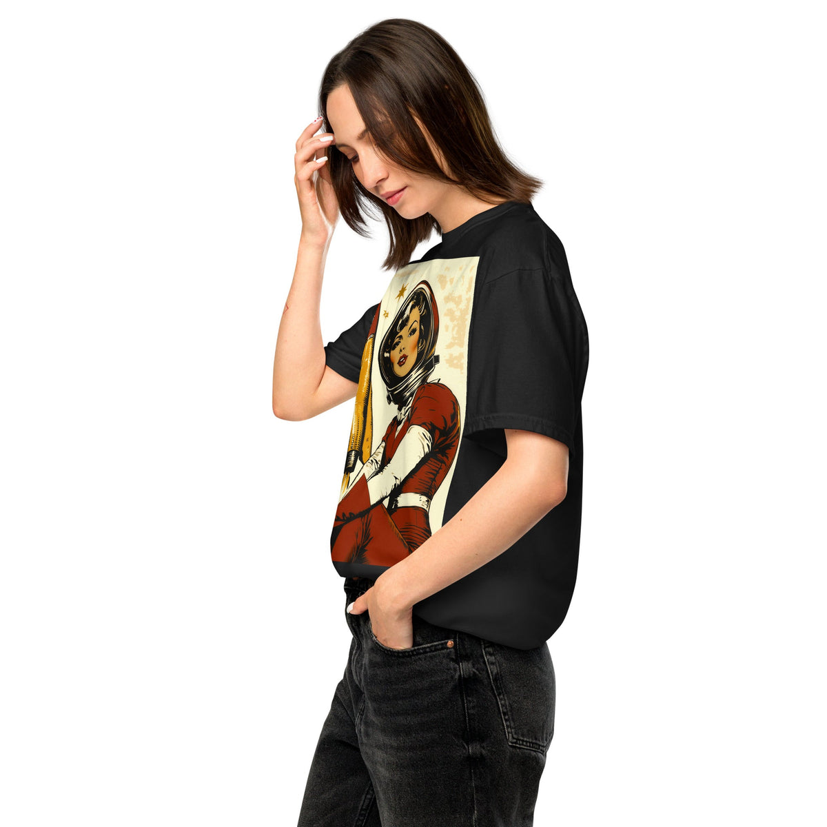 Cosmic Pioneer - Unisex garment - dyed heavyweight t-shirt - BBairt