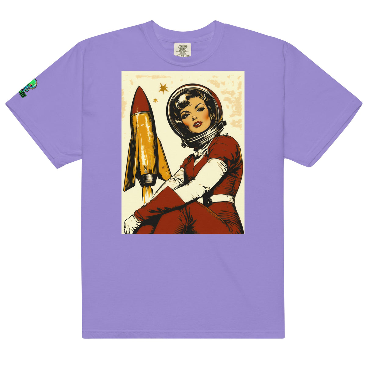 Cosmic Pioneer - Unisex garment - dyed heavyweight t-shirt - BBairt