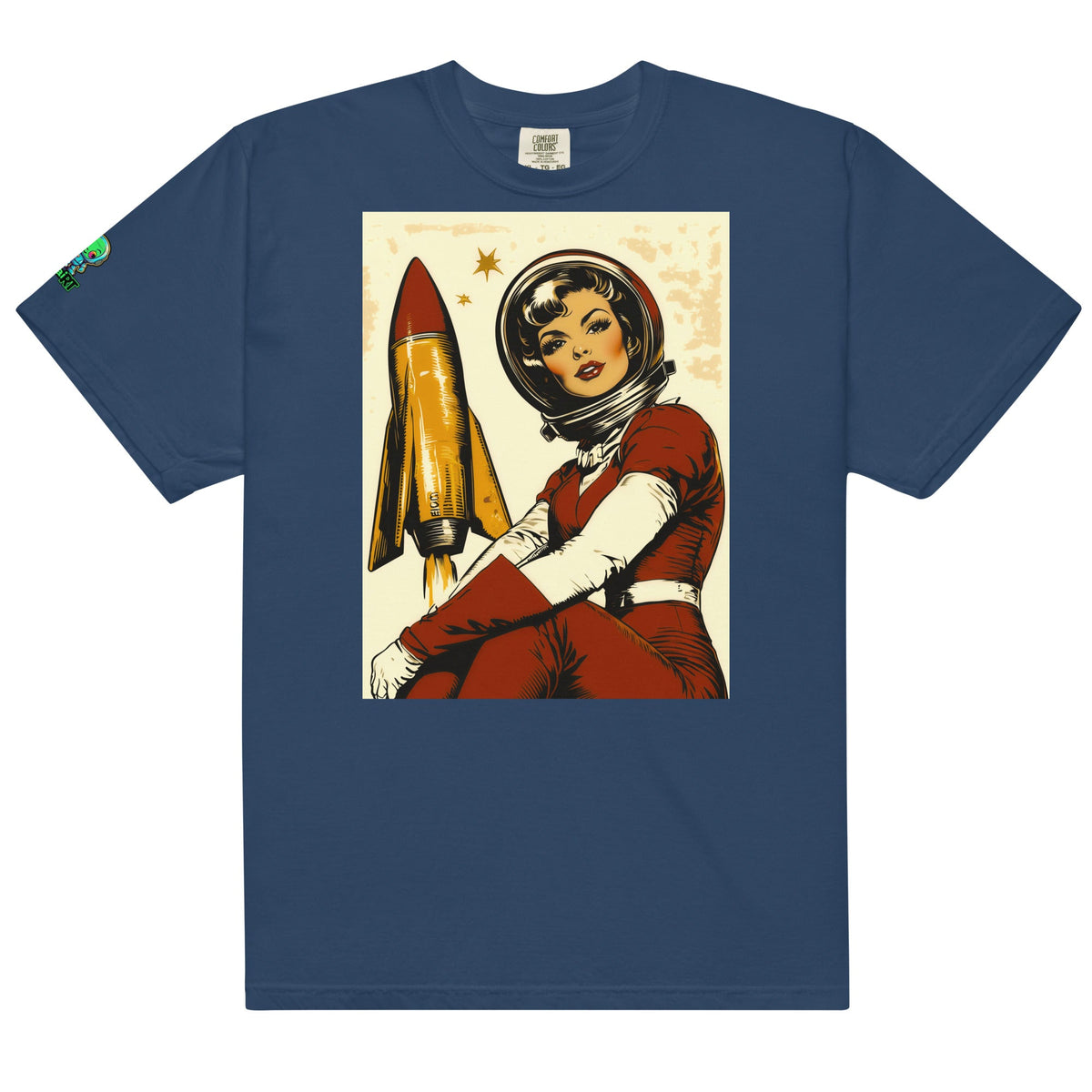 Cosmic Pioneer - Unisex garment - dyed heavyweight t-shirt - BBairt