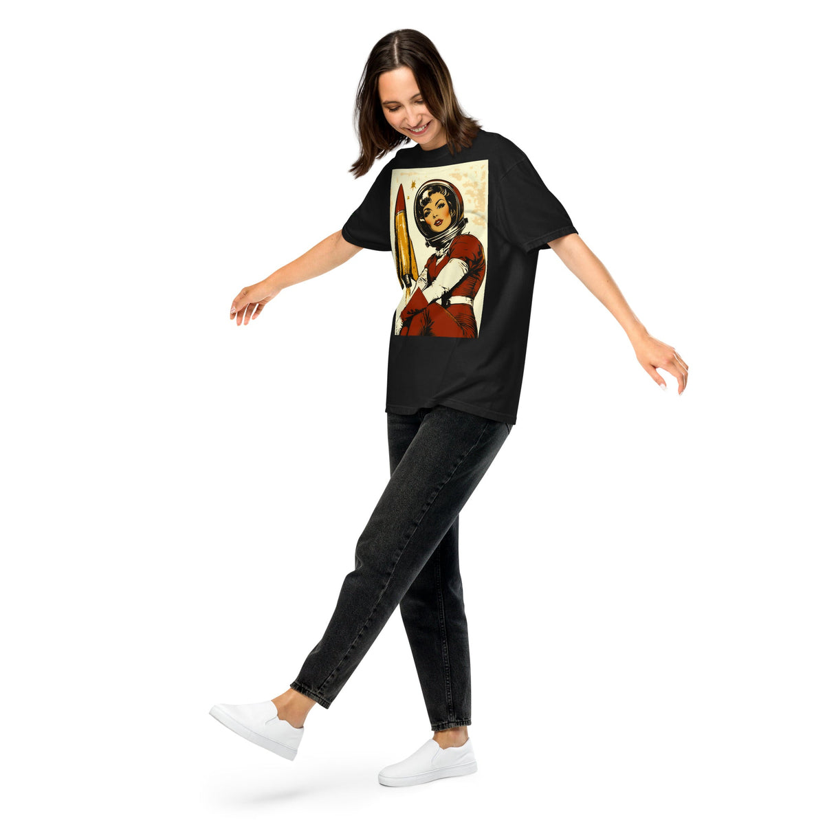Cosmic Pioneer - Unisex garment - dyed heavyweight t-shirt - BBairt