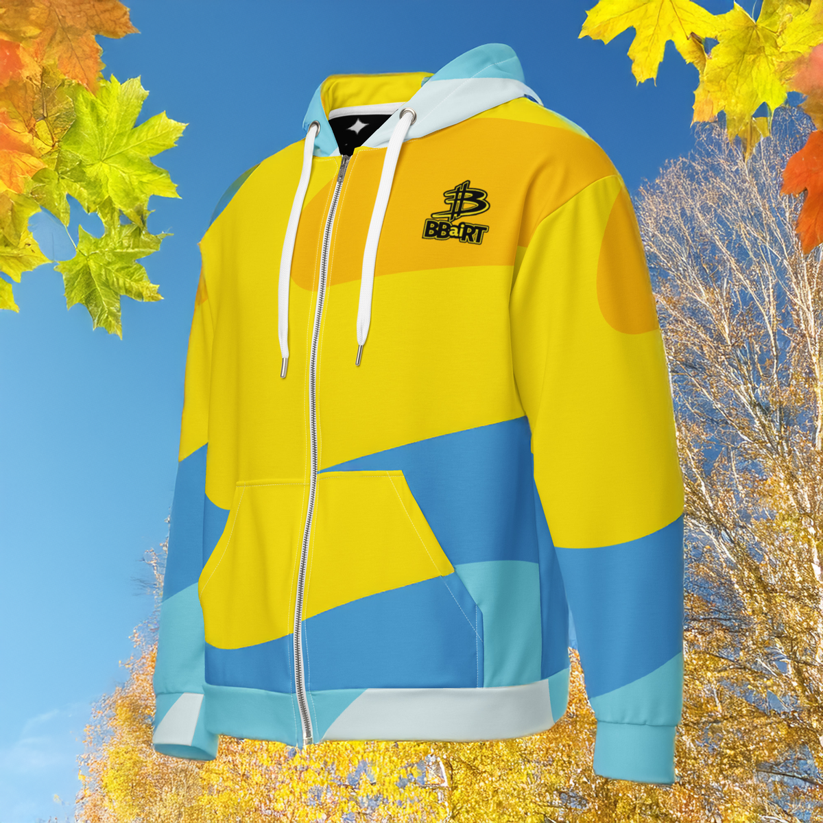 Cosmo the Cuddlebear - Unisex All - Over Print Zip Hoodie - BBairt