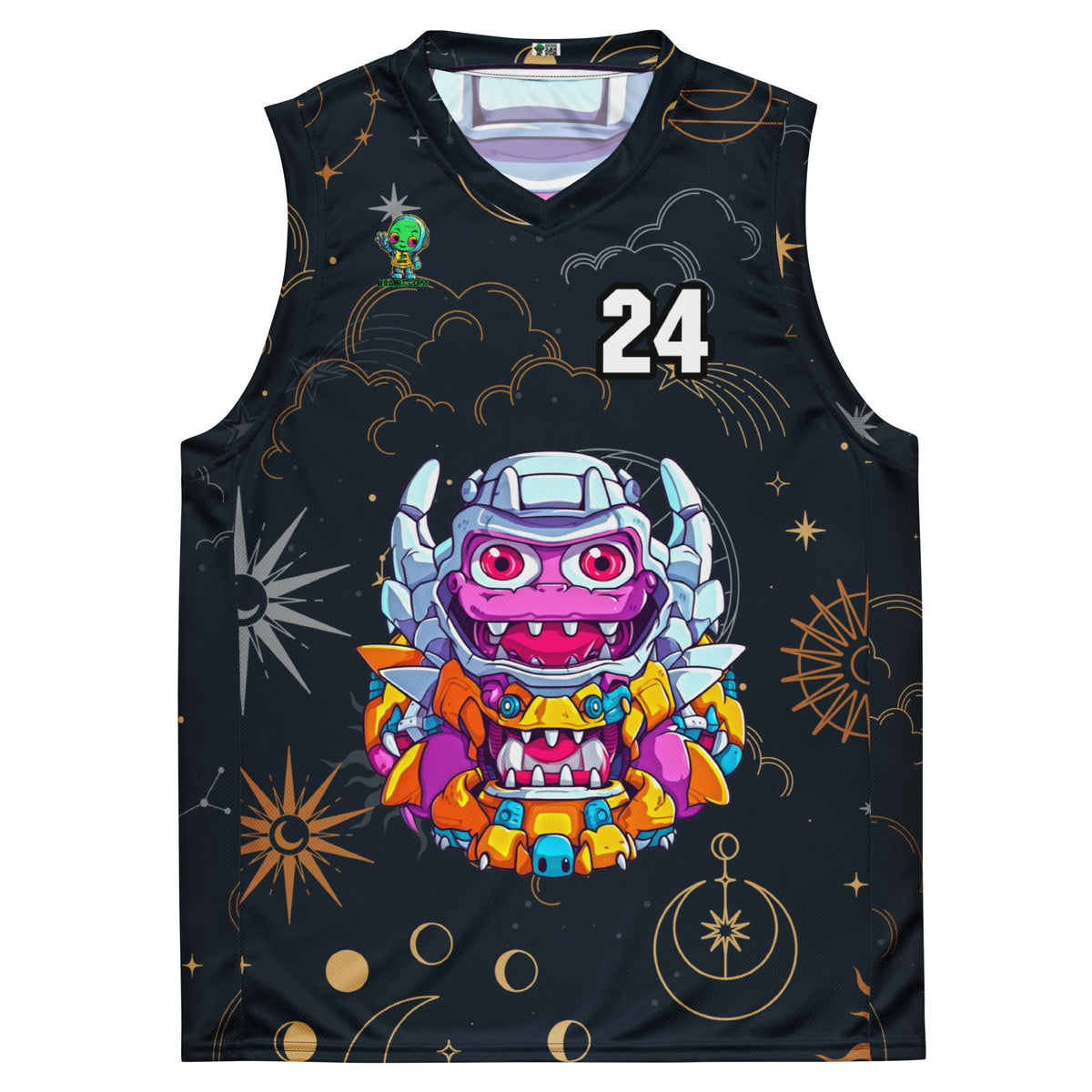 Cyber Critter - Recycled unisex basketball jersey - Starry Odyssey Colorway - BBairt